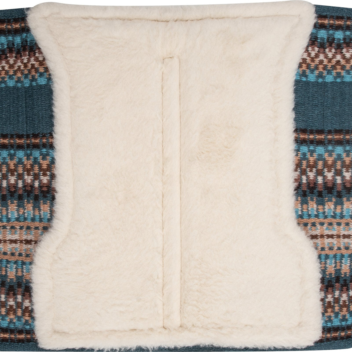 Classic Equine 1" Sensorflex Saddle Pad 34" X 38"- Peacock/Coffee