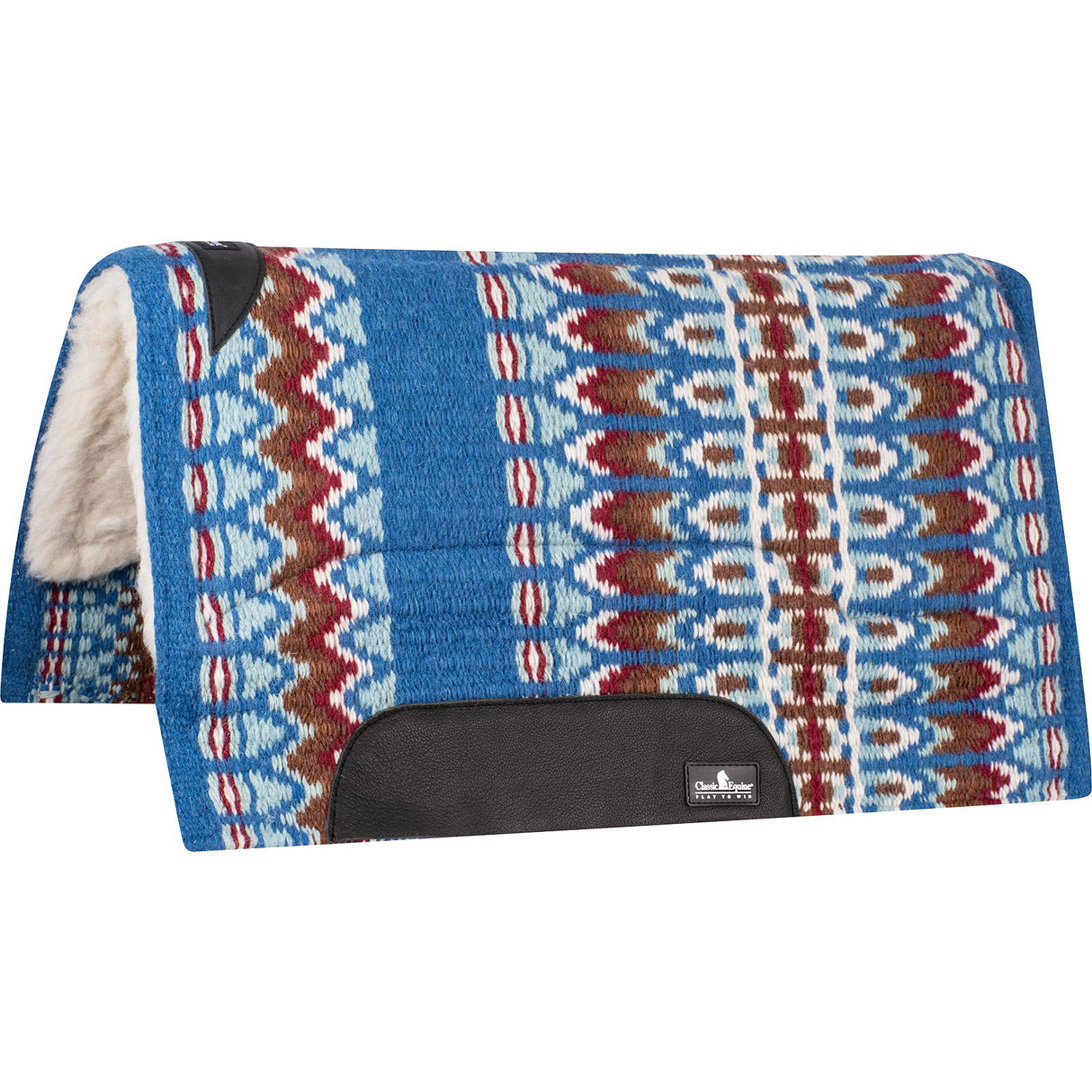 Classic Equine 1" Sensorflex Saddle Pad 34" X 38"- Ultramarine Blue/ Plume Blue