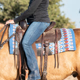 Classic Equine 1" Sensorflex Saddle Pad 34" X 38"- Ultramarine Blue/ Plume Blue
