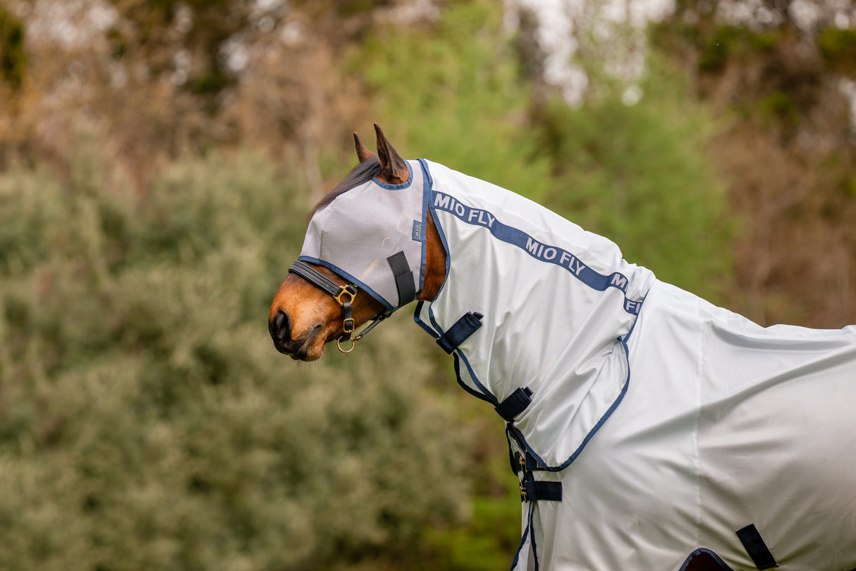 Horseware Mio Fly Sheet- Lunar Rock/Navy