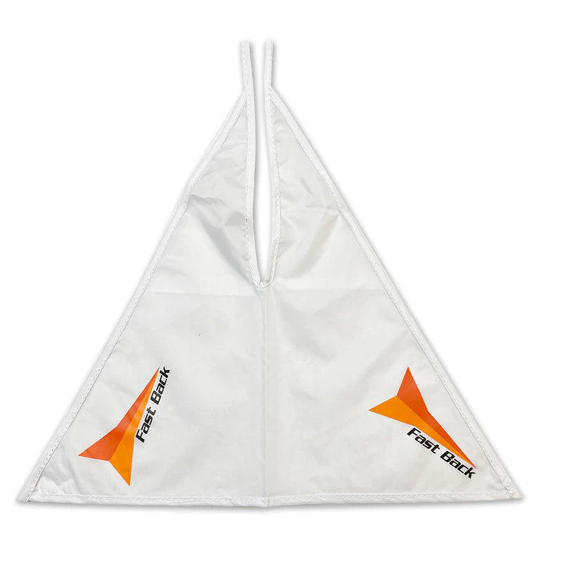 Fast Back Ropes White Breakaway Flag
