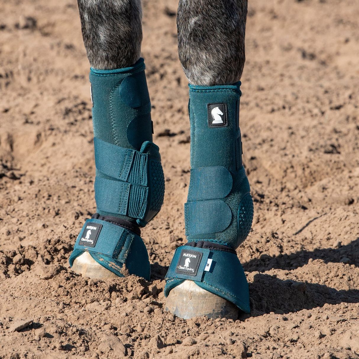 Classic Equine Flexion No-Turn Bell Boots- Dragonfly