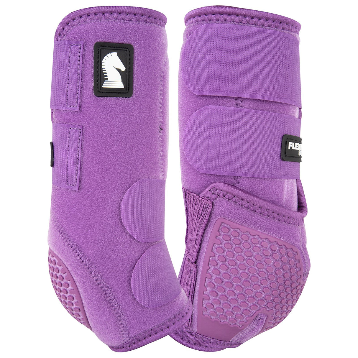 Classic Equine Flexion by Legacy Front and Hind Boots Combo Pack- Violet Purple