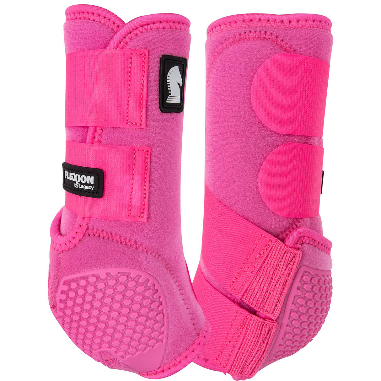 Classic Equine Flexion by Legacy Hind Protective Boots- Hot Pink