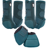 Classic Equine Flexion by Legacy Complete Package, Front, Hind, & Bell Boot Combo Pack- Dragonfly