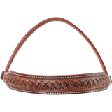 Martin Saddlery Weathered Antique Basket Stamped Browband Headstall