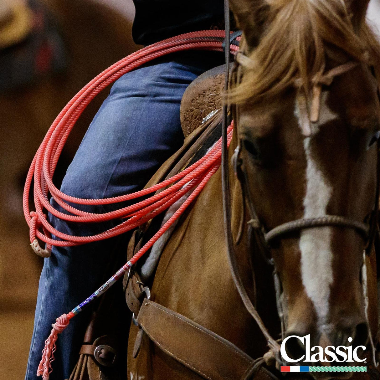 Classic Rope The Heat 4 Strand Head Team Rope 30'