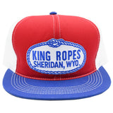 King Ropes Red White and Blue Mesh Trucker Cap