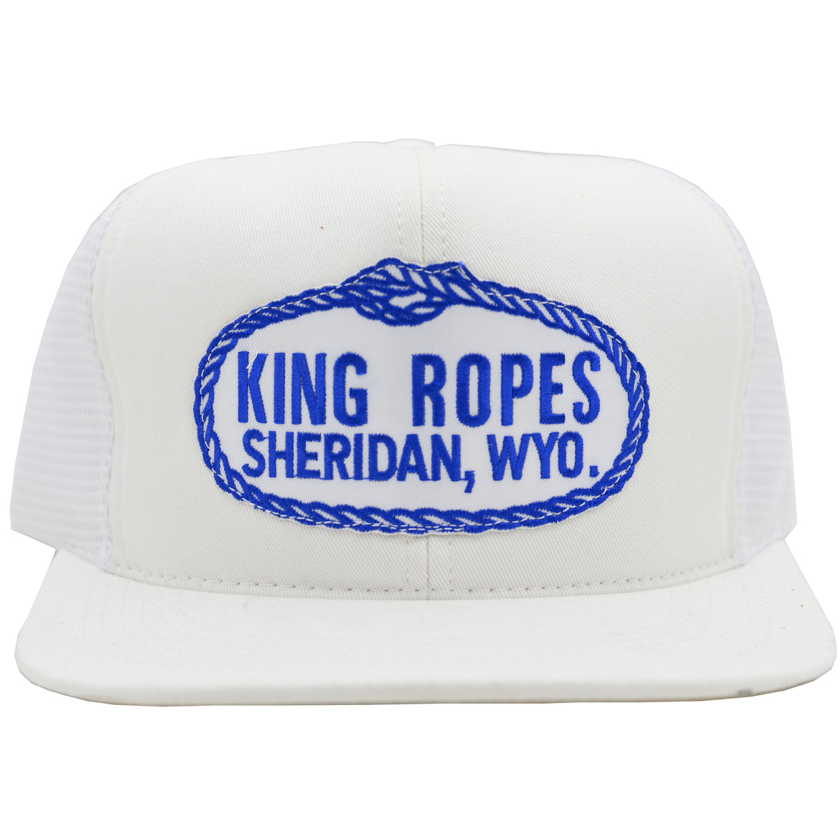 King Ropes White and White Mesh Trucker Cap