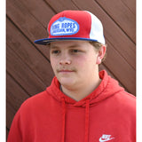King Ropes Red White and Blue Mesh Trucker Cap