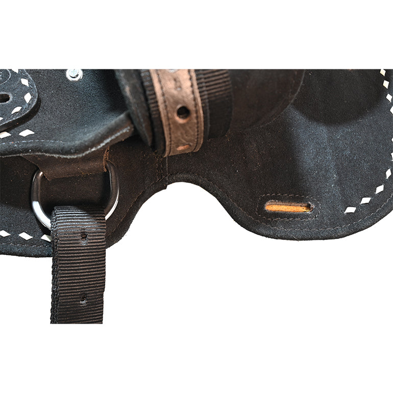 New! 10" Stratford Black Barrel Racing Saddle