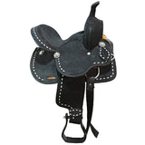 New! 13" Stratford Black Barrel Racing Saddle