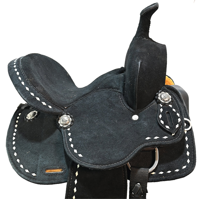 New! 10" Stratford Black Barrel Racing Saddle