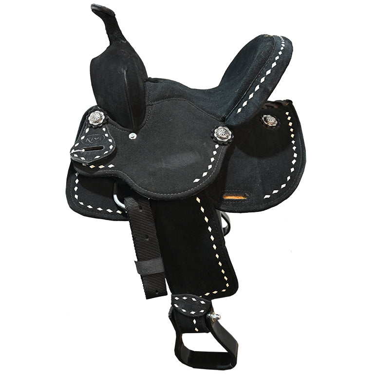New! 10" Stratford Black Barrel Racing Saddle