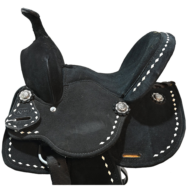 New! 10" Stratford Black Barrel Racing Saddle