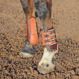 Classic Equine Leather Splint Boots With Buckles