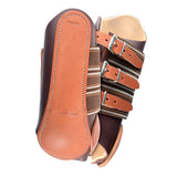 Classic Equine Leather Splint Boots With Buckles