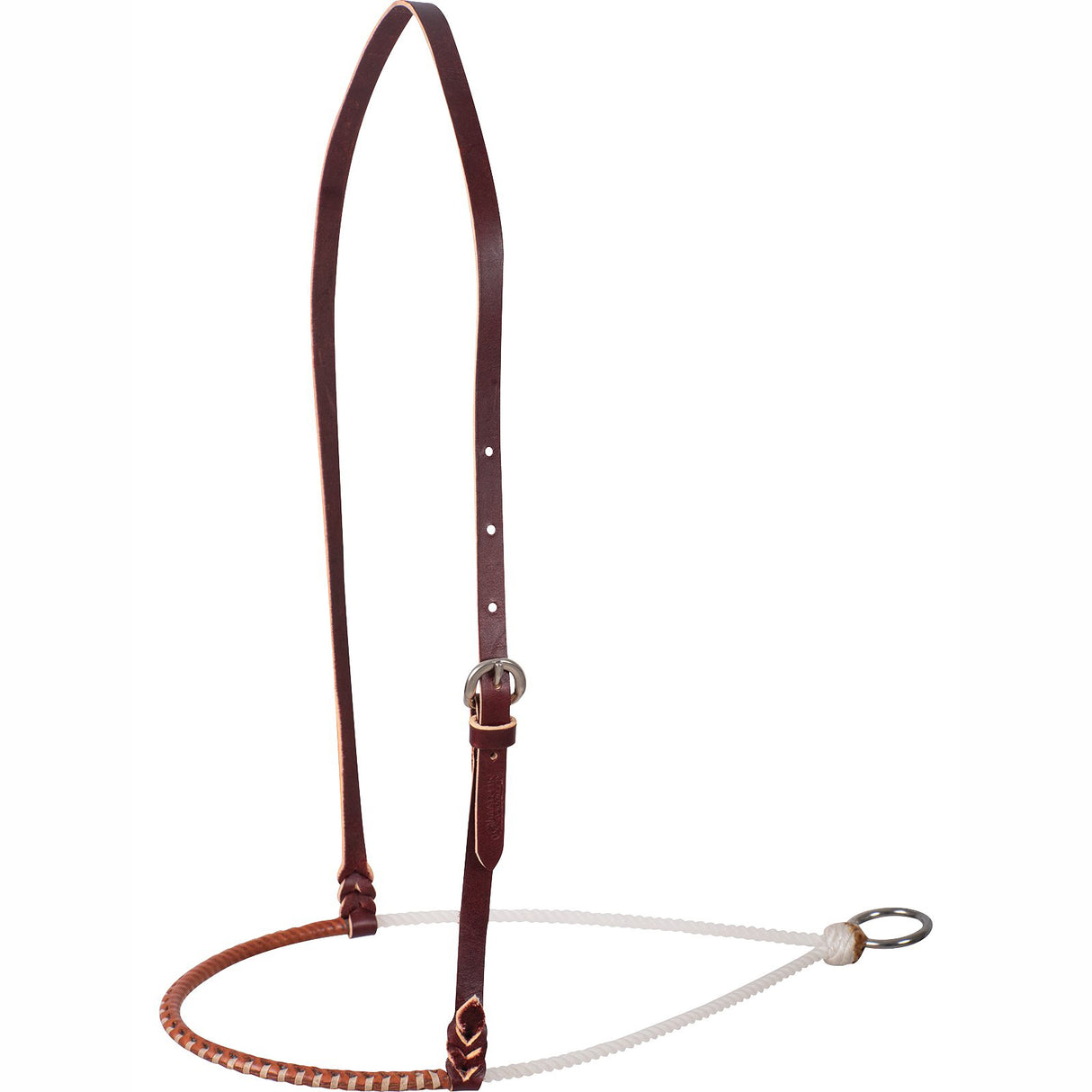 Martin Saddlery 3/16" Leather Covered Single Rope Tiedown Noseband