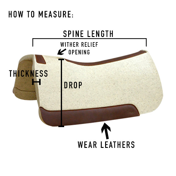 Relentless Ortho Wool Felt Pad, Cactus Saddlery, Trevor Brazile Relent