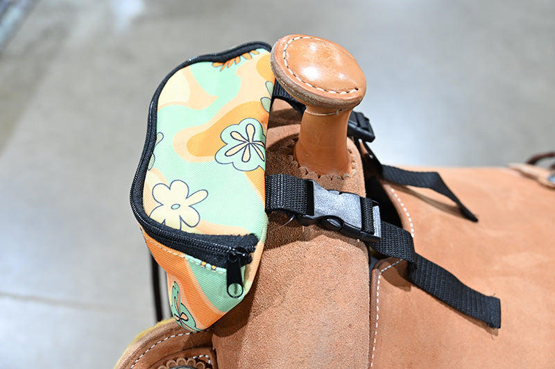 Weaver Leather Saddle Pouch- Retro Flower