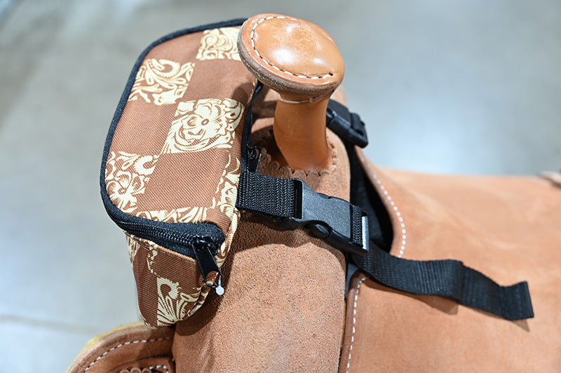 Weaver Leather Saddle Pouch- Checkerboard