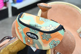 Weaver Leather Saddle Pouch- Retro Flower