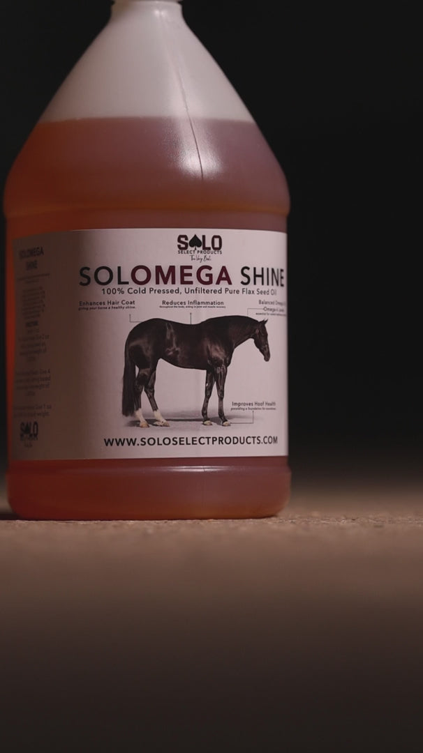 Solo Select SoloMega Shine: 100% Pure Flax Oil- Gallon