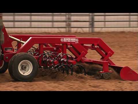 Red Master Harrow T-Rex Hydraulic Arena Drag 8 ft