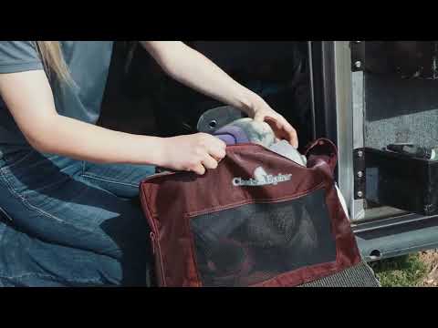 Classic Equine Boot Accessory Tote- Raspberry
