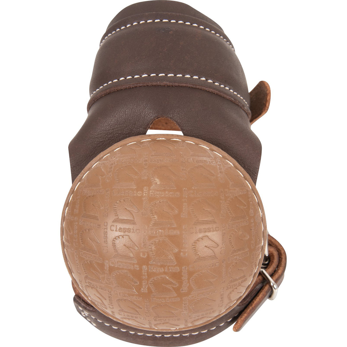Classic Equine Pro Reiner Chocolate Leather Skid Boots With Buckle Closure