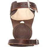 Classic Equine Pro Reiner Chocolate Leather Skid Boots With Buckle Closure