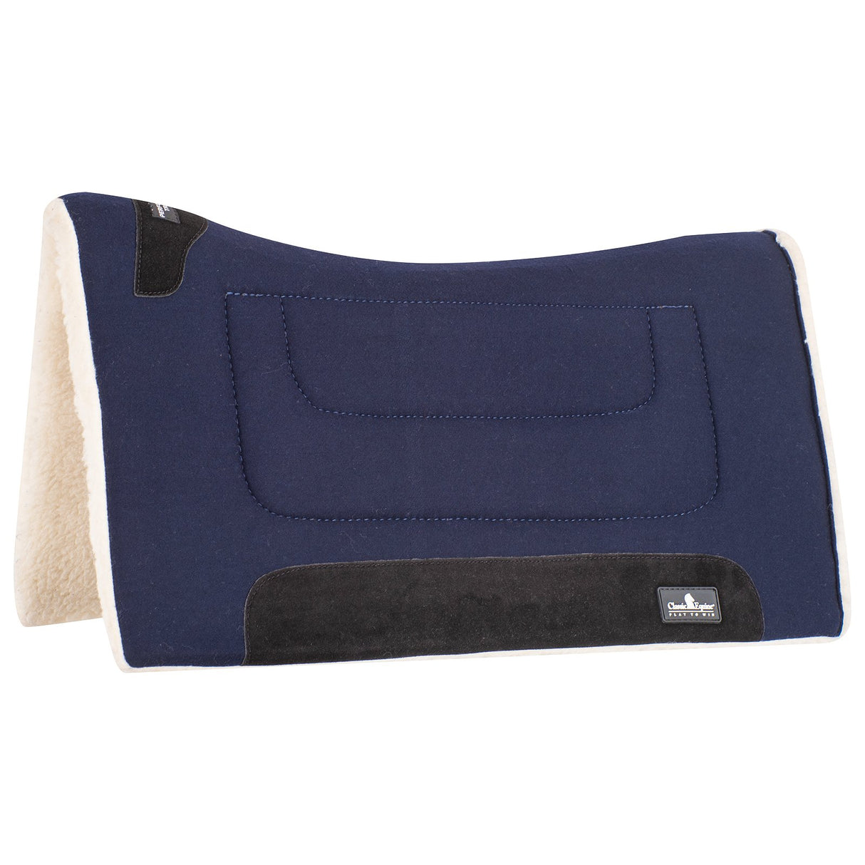 Classic Equine 3/4" Felt Top Performance Trainer Saddle Pad- Navy