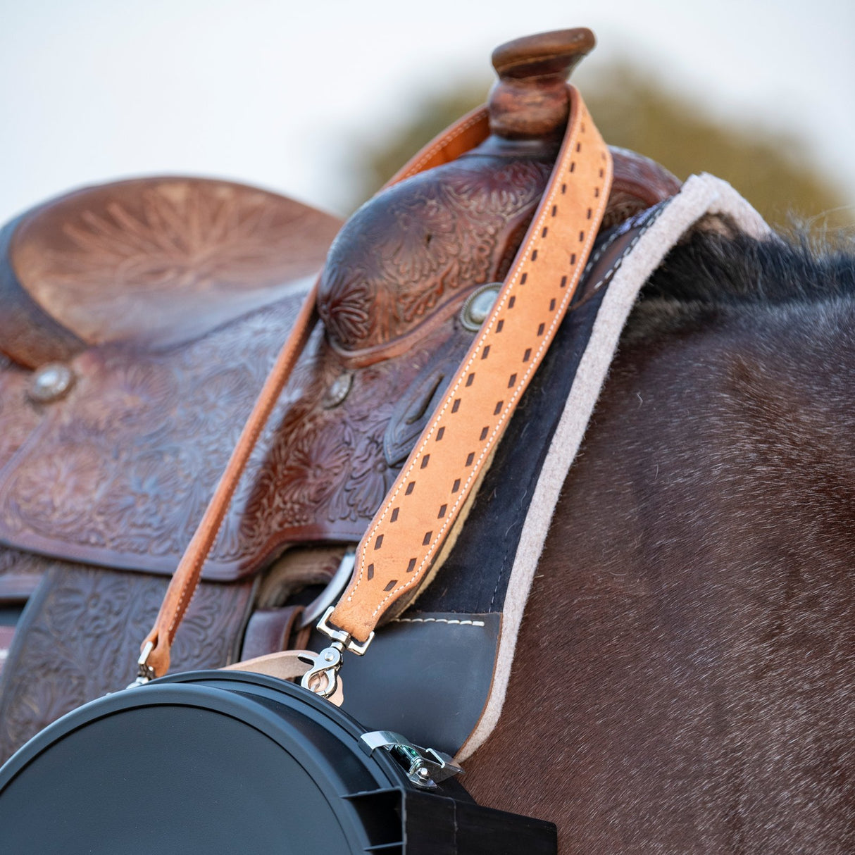 Martin Saddlery Natural Roughout Rope Can Strap