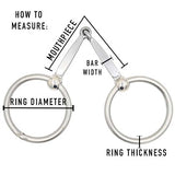 Professional's Choice Smooth Dogbone O-Ring Snaffle Bit