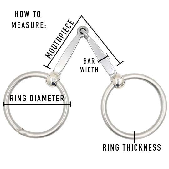 Tom Balding Ballhinge D-Ring Snaffle Bit with Medium Twist Mouth