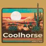 Coolhorse Mustard Western Desert Crewneck Sweatshirt