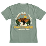 Coolhorse Unisex Sage Green Desert Bronc Short Sleeve T Shirt