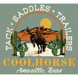 Coolhorse Unisex Sage Green Desert Bronc Short Sleeve T Shirt