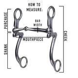 Coolhorse Aged Rasp Shank Stainless Snaffle Bit