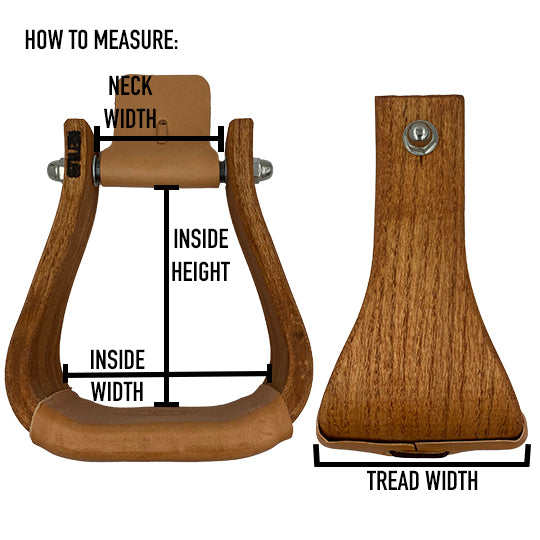 Nettles 2" Triple Finish Barrel Stirrups with Gripper