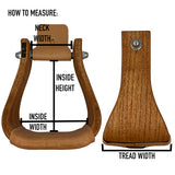 Nettles 2" Triple Finish Barrel Stirrups with Gripper