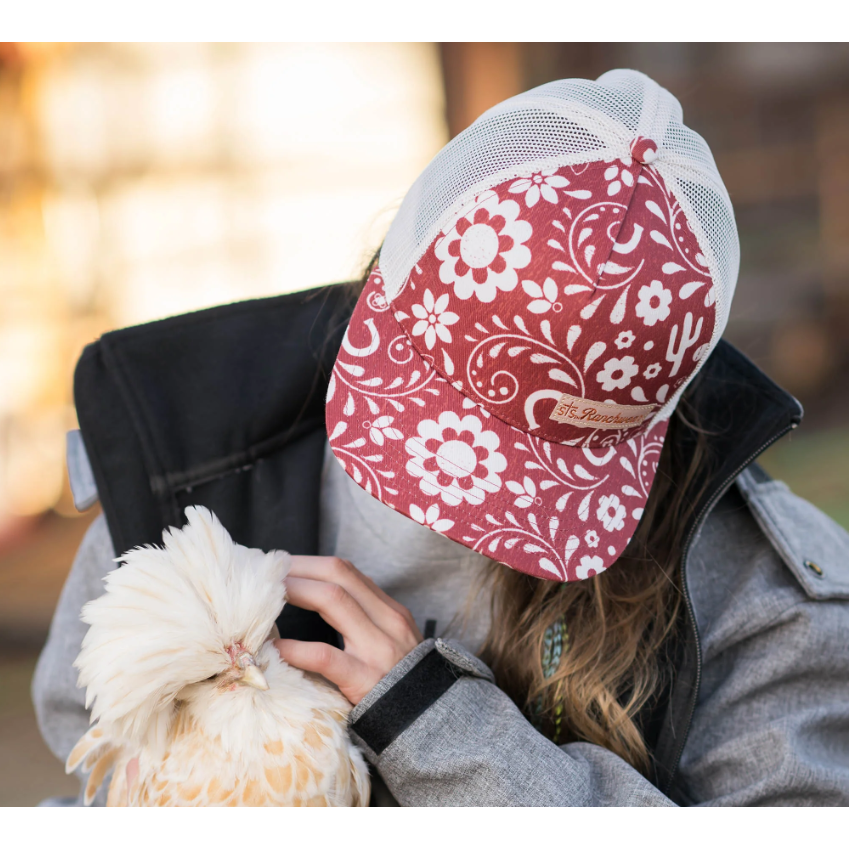 STS Ranchwear Script Brand Patch Cap- Floral Paisley