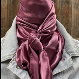 Rodeo Drive 35"x35" Solid Rose Wild Rag
