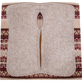 Classic Equine 32"X34" 3/4" Zone Blanket Top Saddle Pad- Latte/Chestnut