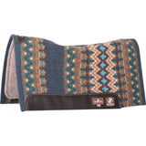 Classic Equine 32"X34" 3/4" Zone Blanket Top Saddle Pad- Navy/Emerald