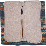 Classic Equine 32"X34" 3/4" Zone Blanket Top Saddle Pad- Navy/Emerald
