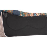 Classic Equine 32"X34" 3/4" Zone Blanket Top Saddle Pad- Navy/Emerald