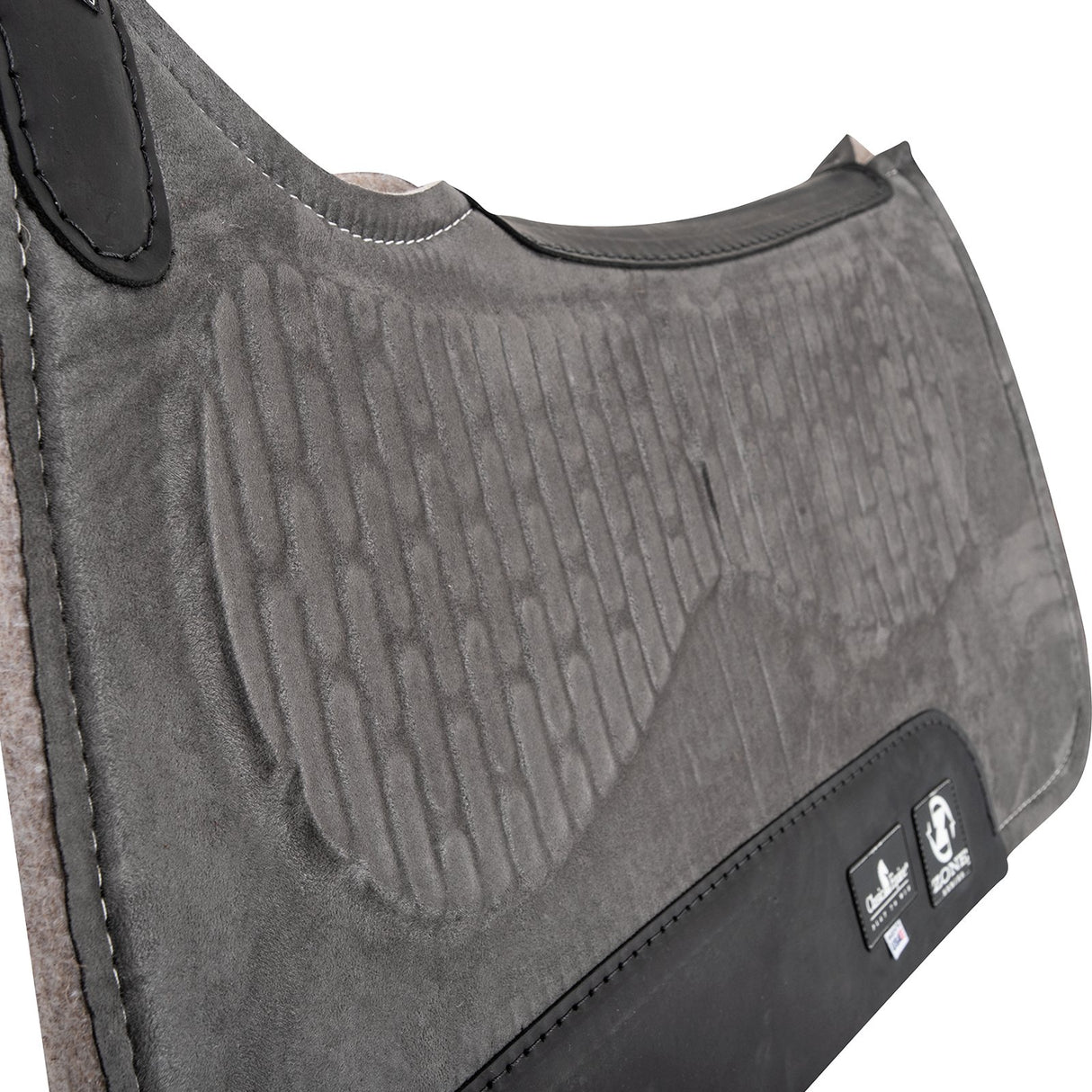 Classic Equine Zone Series Microsuede Saddle Pad 30"X30" - Grey