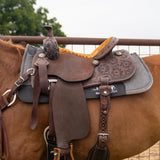 Classic Equine Zone Series Microsuede Saddle Pad 30"X30" - Grey