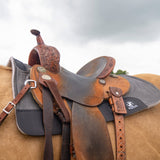 Classic Equine Zone Series Microsuede Saddle Pad 30"X30" - Grey